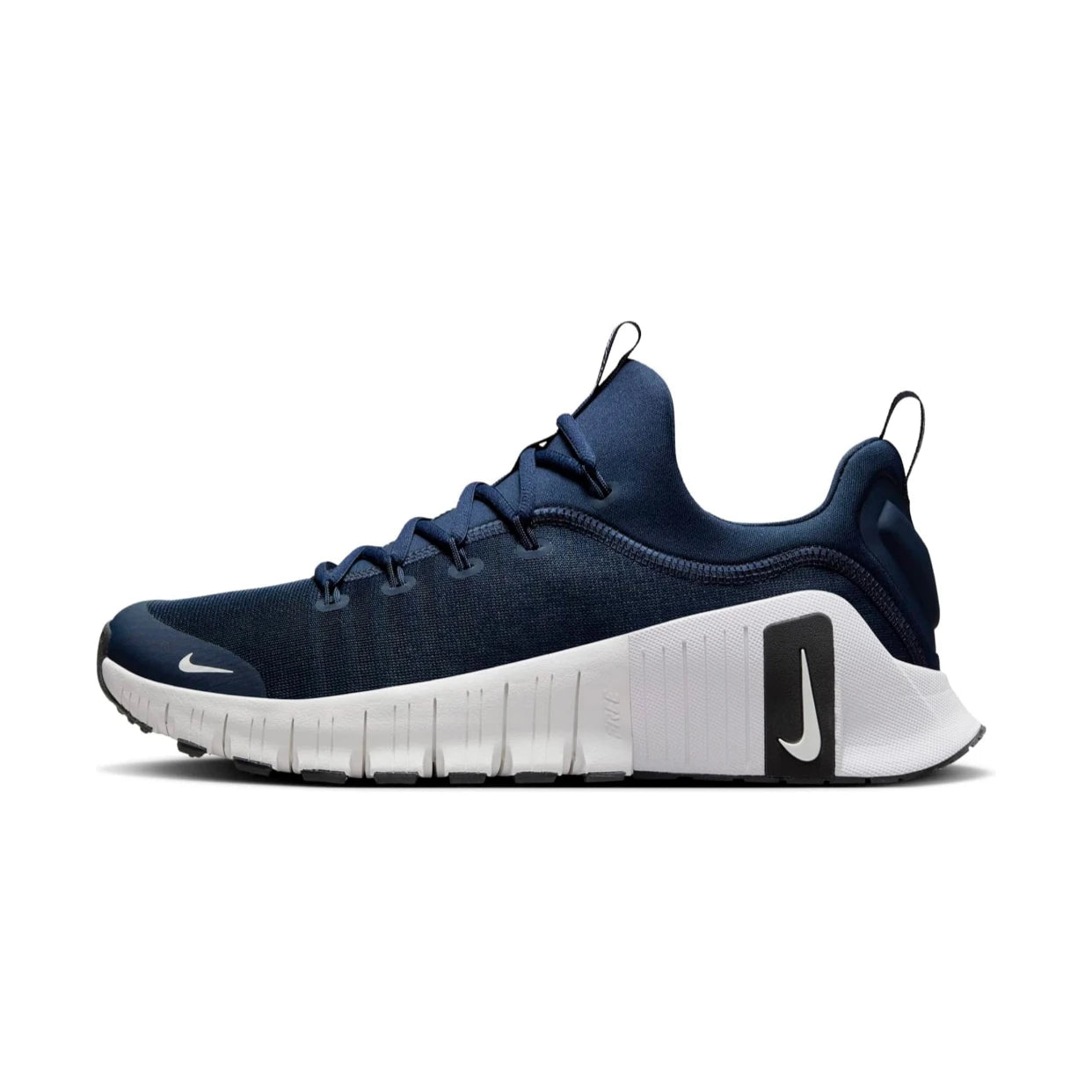 Navy blue nike free metcon 6 sneakers