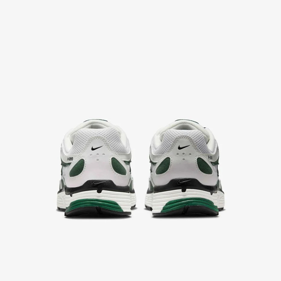 Nike P-6000 Summit White Green sneakers back heel view