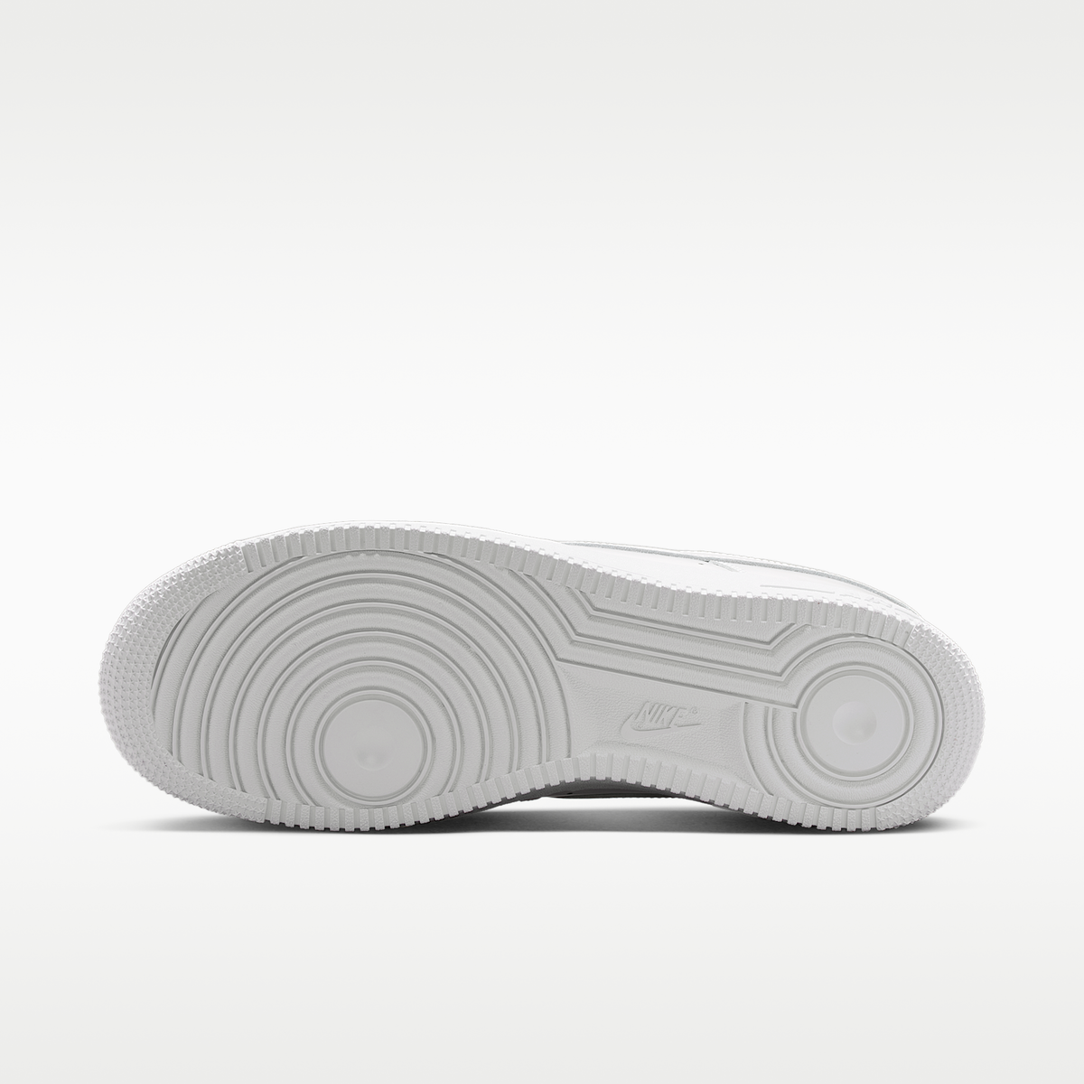 Nike Air Force 1 07 Premium Patent White — outsole view