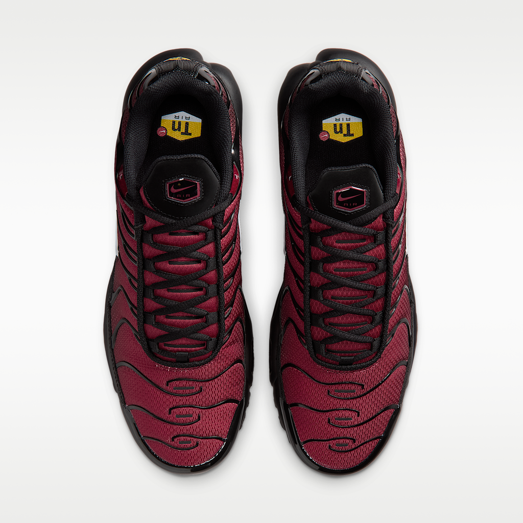 Nike Air Max Plus Tough Red — top view