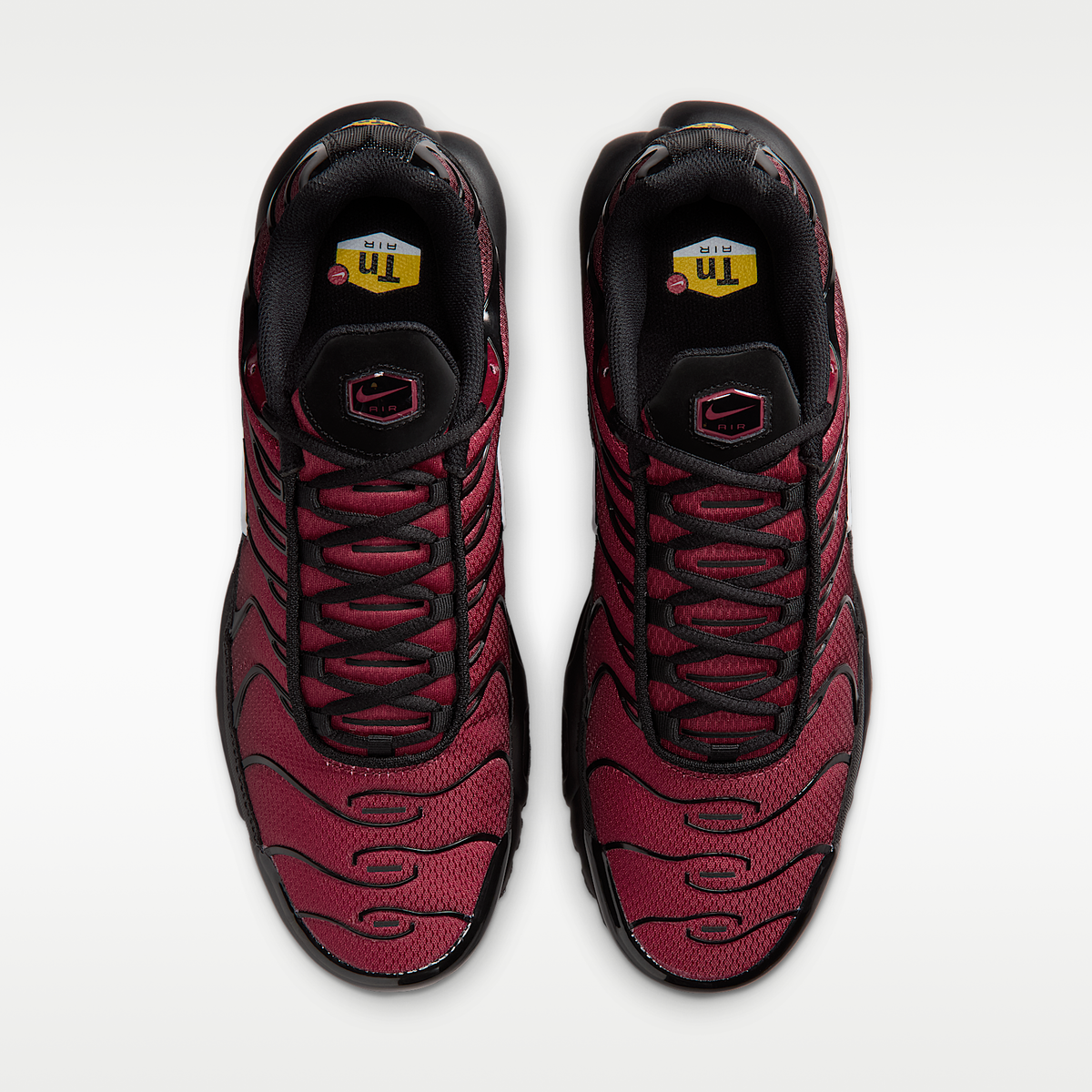 Nike Air Max Plus Tough Red — top view