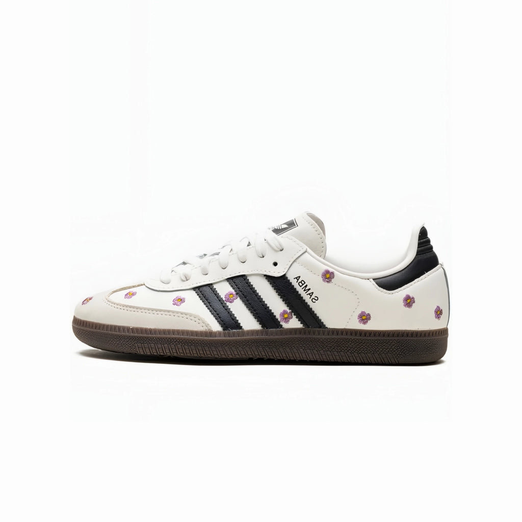 adidas Samba OG White Purple Floral