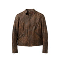 Oxide Brown Genuine Leather Jacket