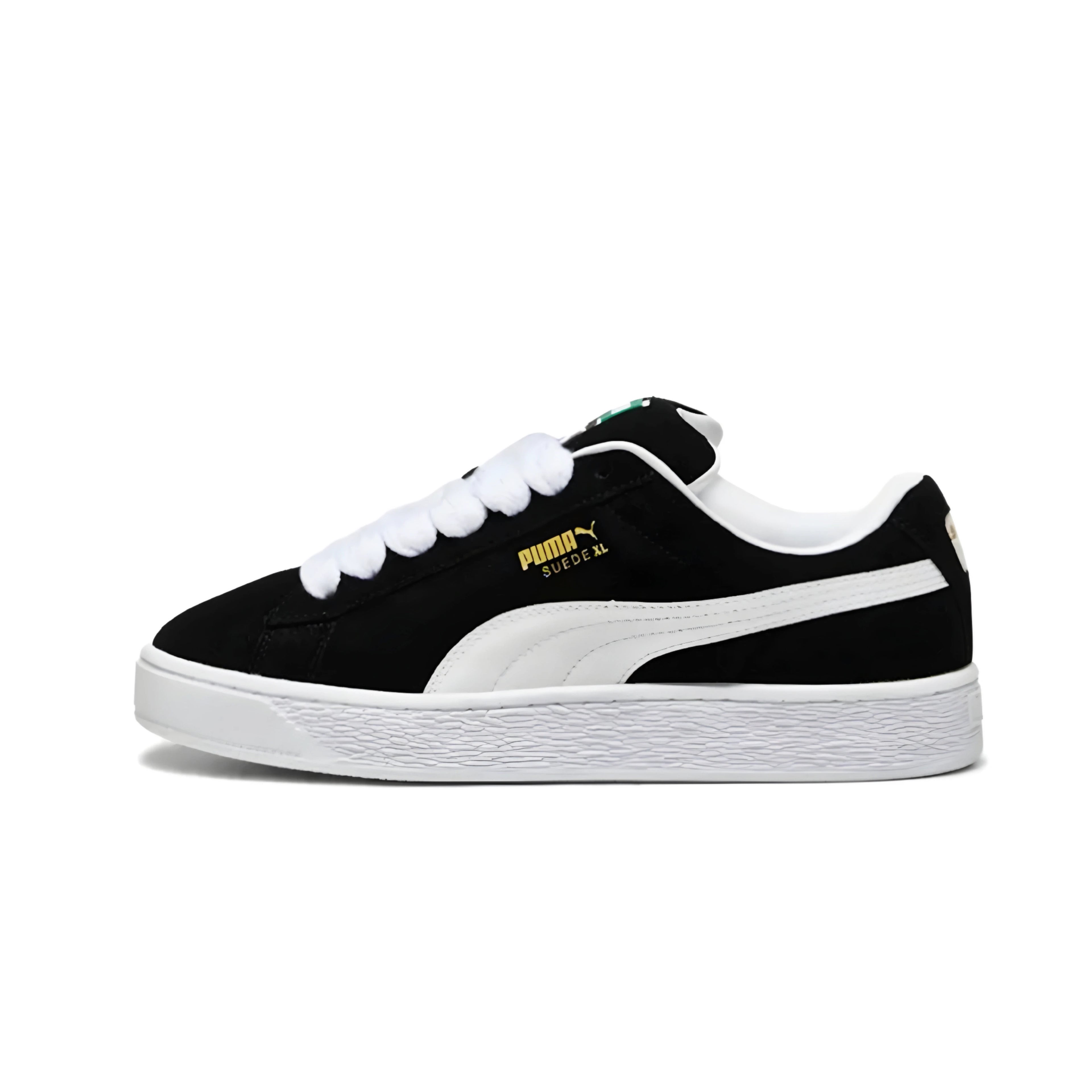 PUMA Suede XL 'Black & White' (Thick Laces)
