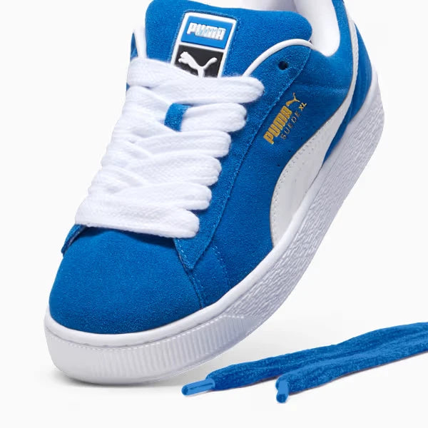 PUMA Suede XL 'Blue & White' (Thick Laces)