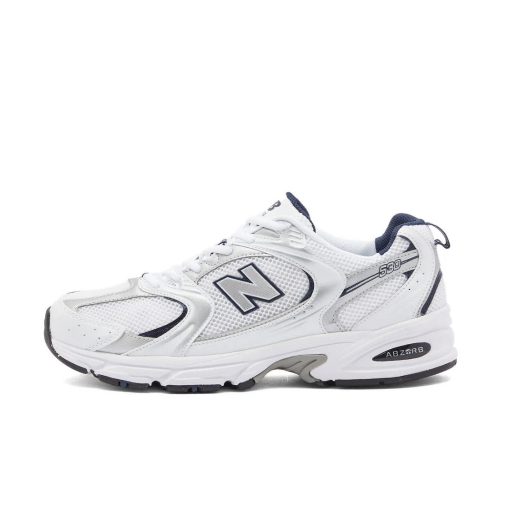New Balance 530 Retro Running Sneakers - White Silver & Natural Indigo