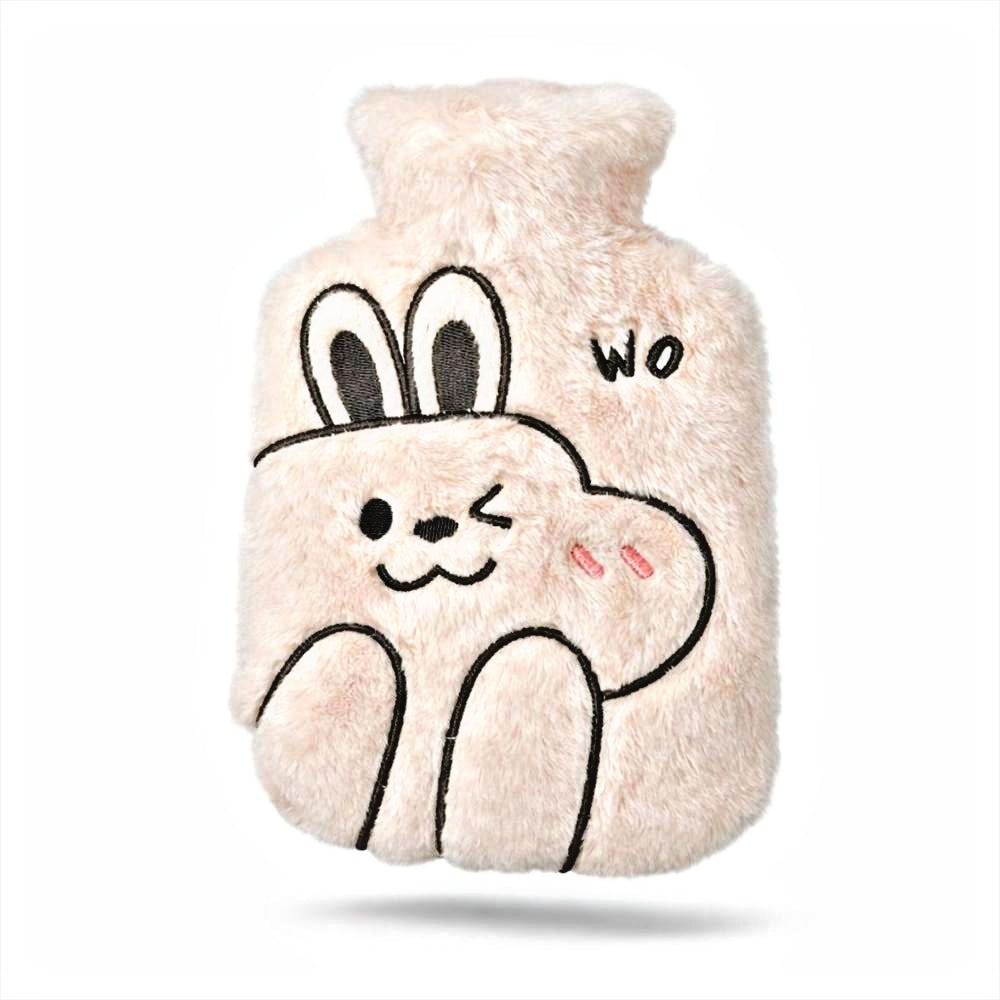 Fluffy Bunny Hot Water Bottle 1L
