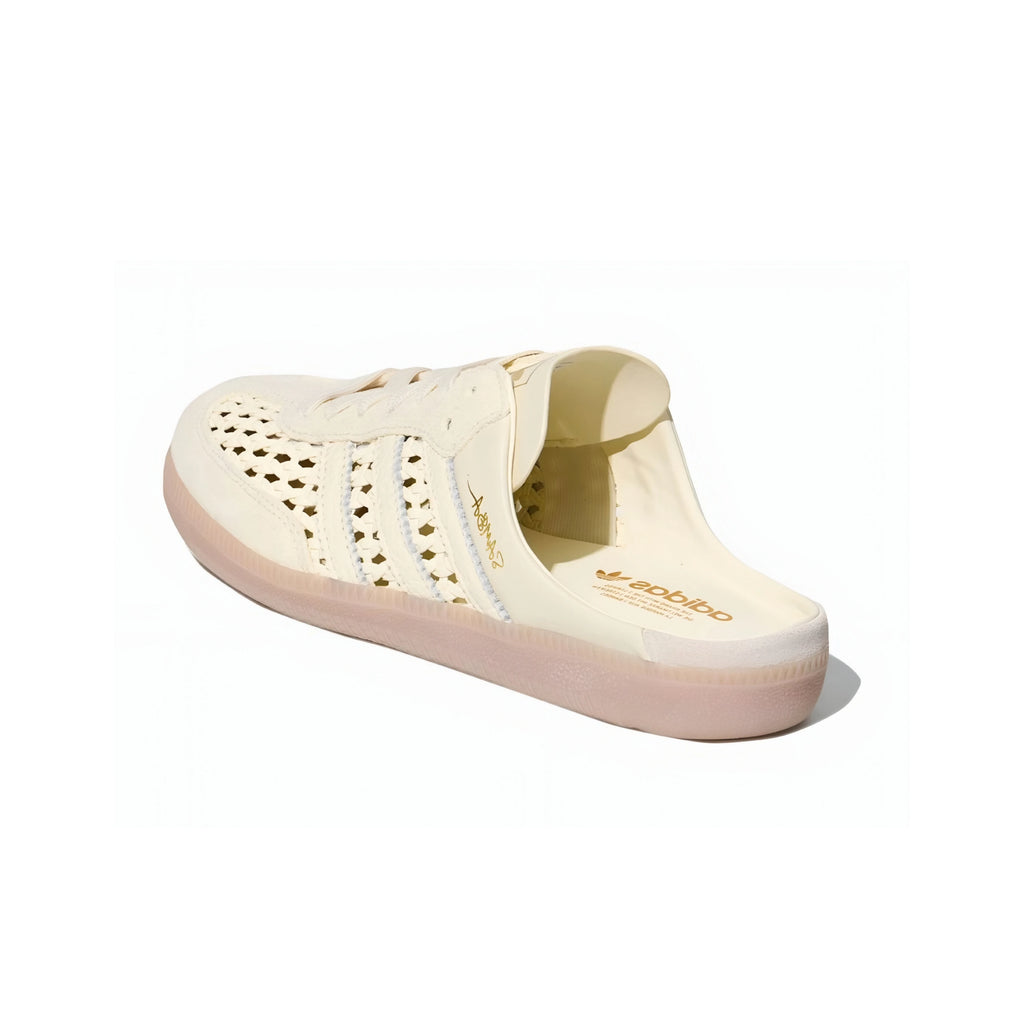 Adidas Samba Mule Woven Basketweave Cream White