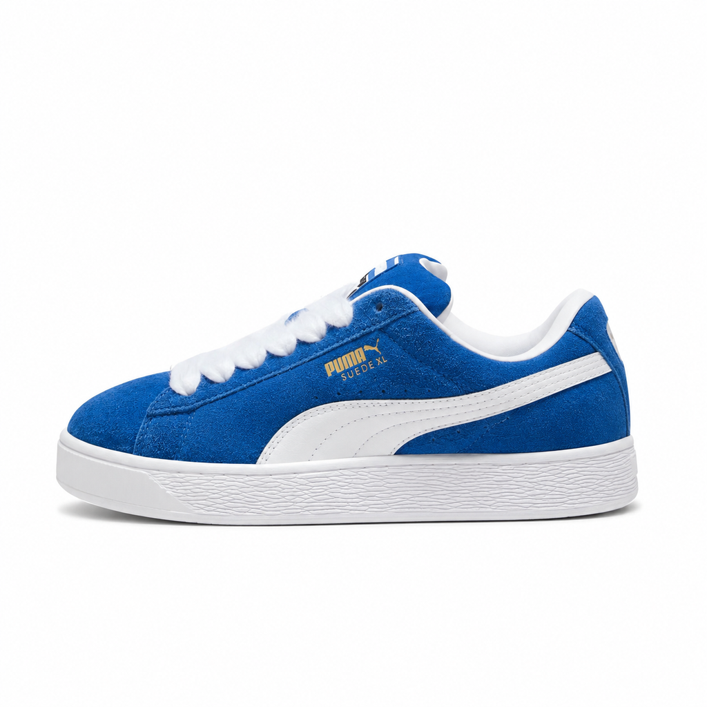 PUMA Suede XL 'Blue & White' (Thick Laces)