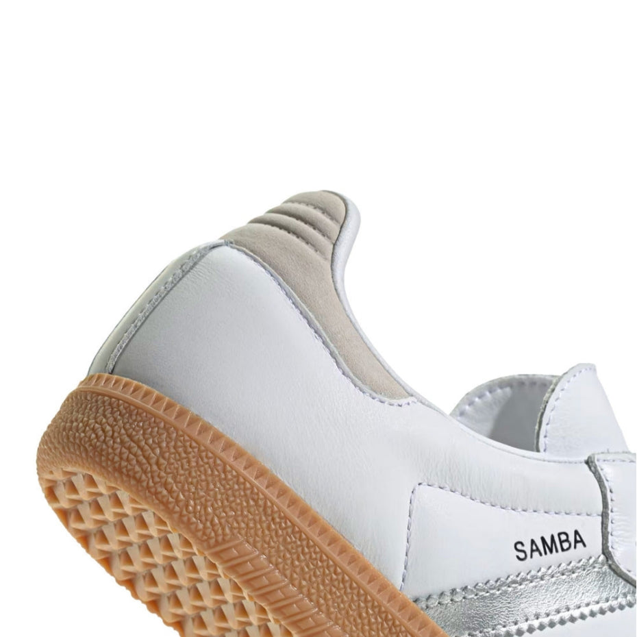 Adidas Samba OG White Silver Metallic