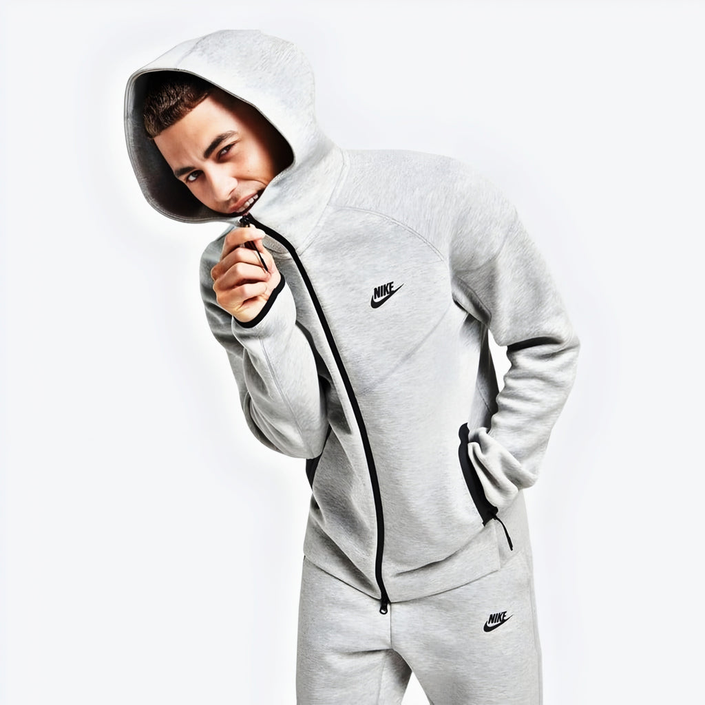 Nike Tech Windrunner hoodie 'Grey'