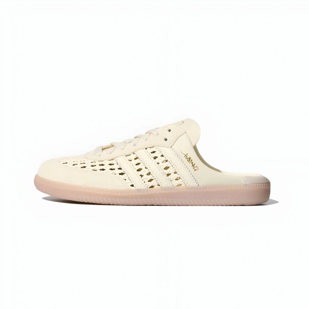 Adidas Samba Mule Woven Basketweave Cream White
