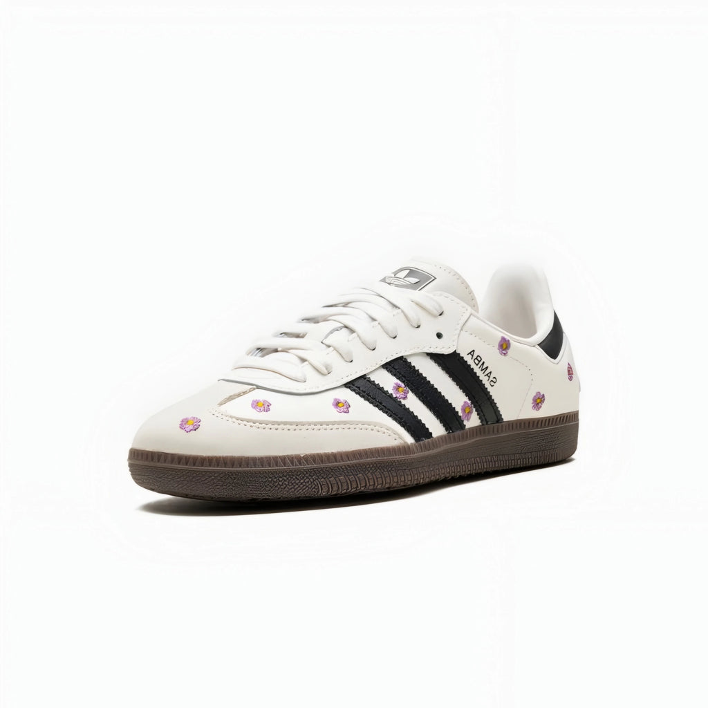 adidas Samba OG White Purple Floral