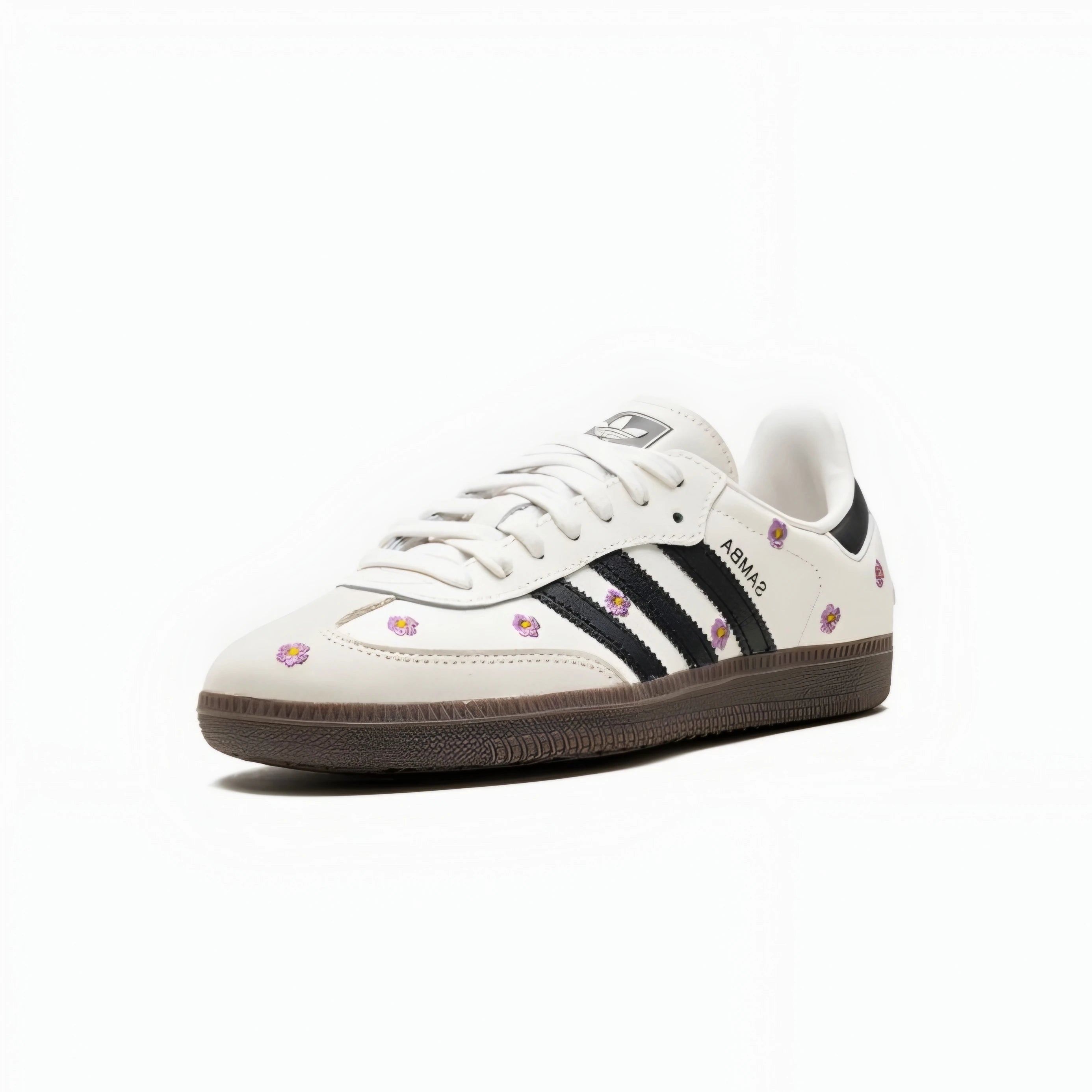 adidas Samba OG White Purple Floral