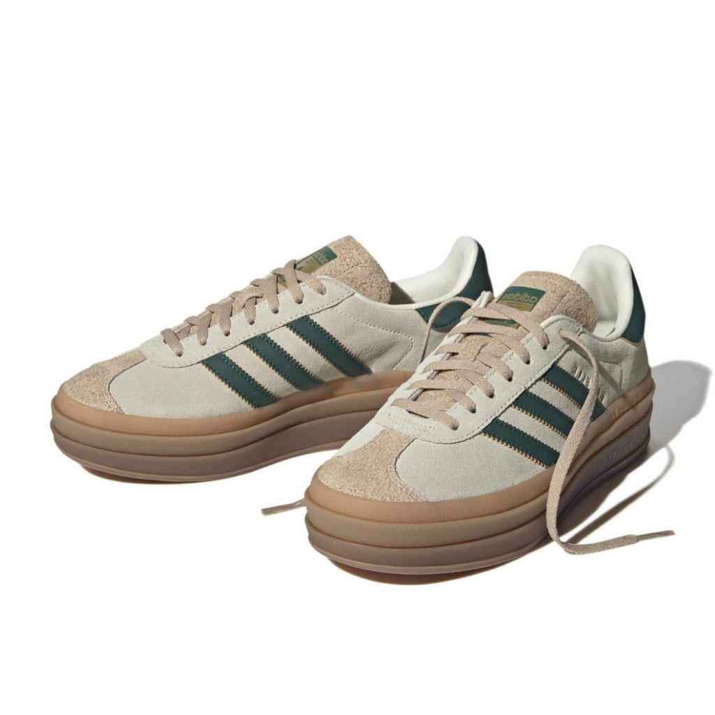 Adidas Originals Gazelle Bold Women's 'Magic Beige & Collegiate Green'