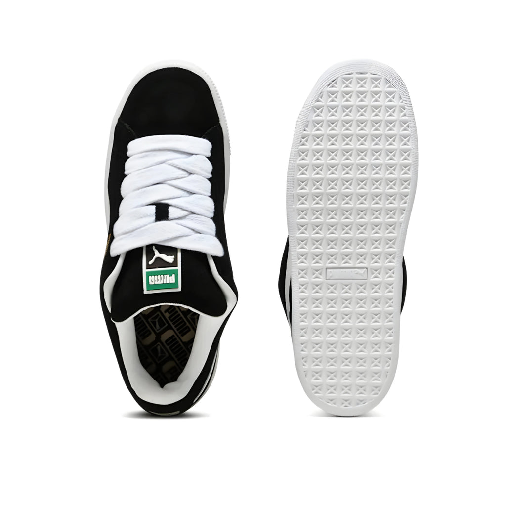 PUMA Suede XL 'Black & White' (Thick Laces)
