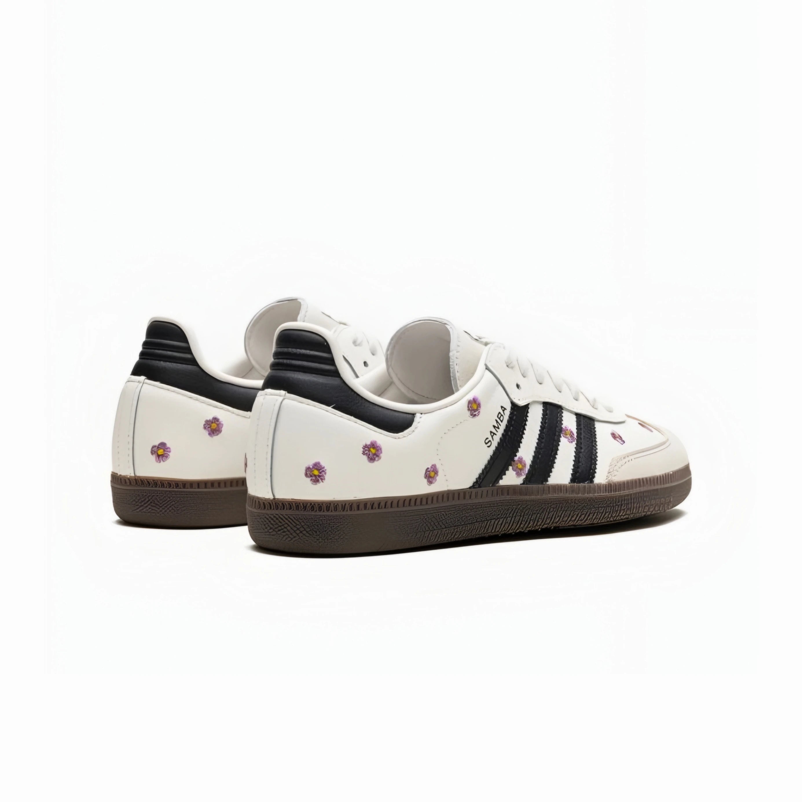 adidas Samba OG White Purple Floral