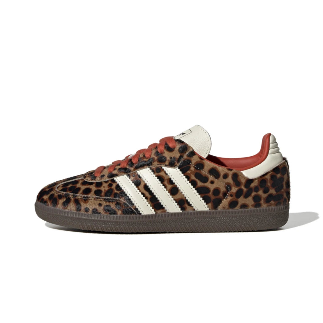 Adidas Samba 'Leopard Print / Preloved Red'