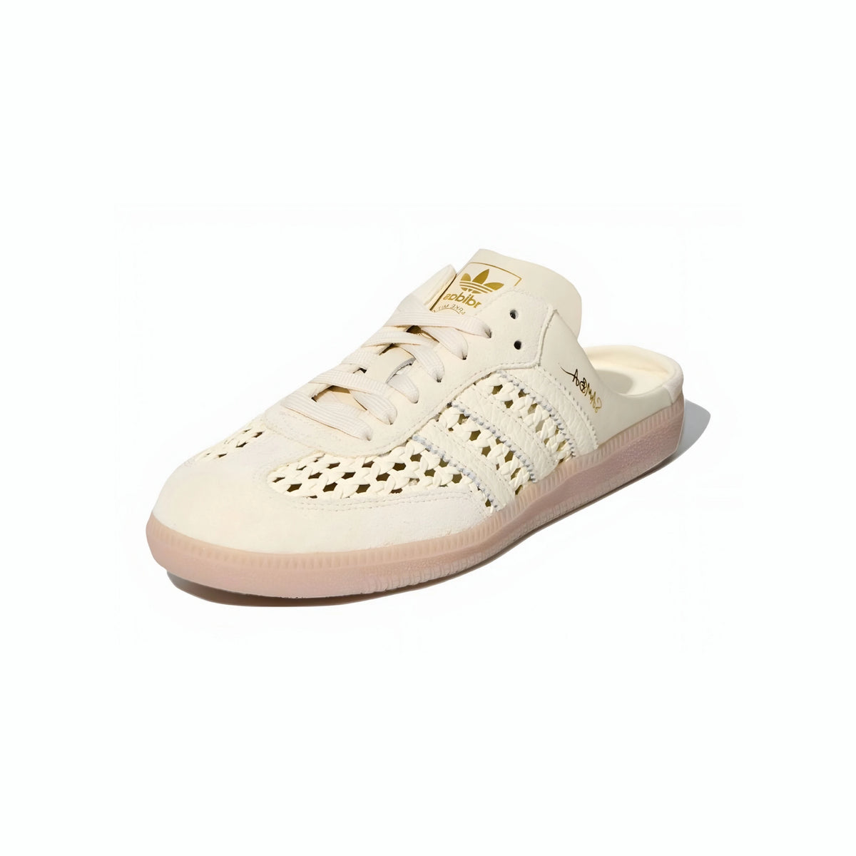 Adidas Samba Mule Woven Basketweave Cream White