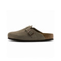Birkenstock Boston Suede Clogs Taupe
